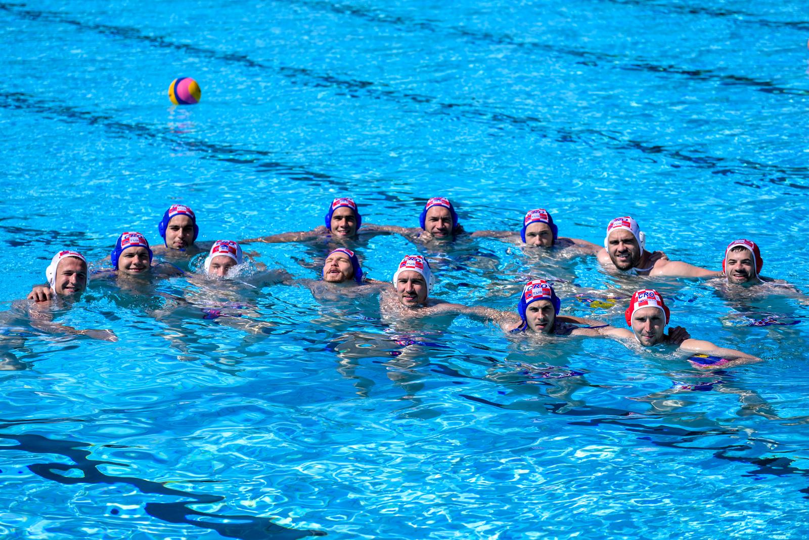 18.06.2022., Zagreb, - Trening Hrvatske vaterpolo reprezentacije na vanjskom bazenu Mladost pred odlazak na svjetsko prvenstvo koje se odrzava u Madjarskoj. Photo: Igor Soban/PIXSELL