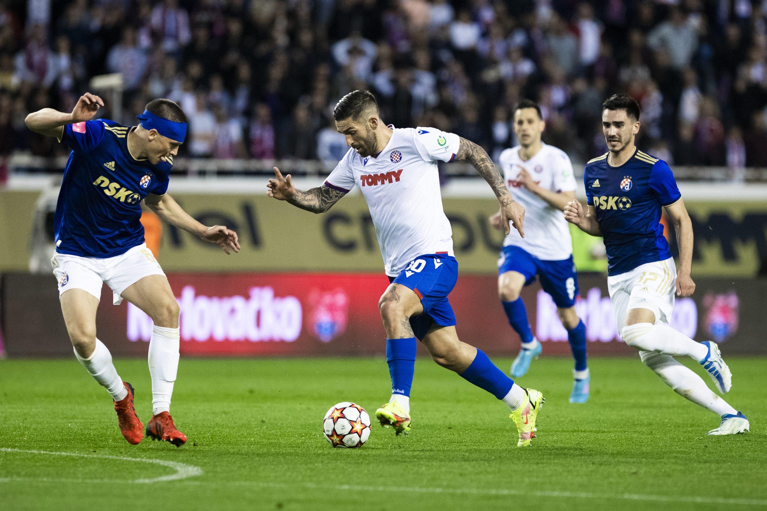 20.04.2022., stadion Poljud, Split - Hrvatski Telekom Prva liga, 09. kolo, HNK Hajduk - GNK Dinamo. Marko Livaja
 Photo: Milan Sabic/PIXSELL