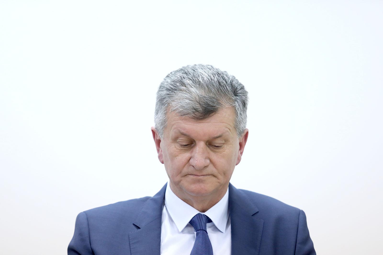 27.01.2020., Zagreb - Ministar zdravstva Milan Kujundzic objavio je na konferenciji za medije da je premijeru dao mandat na raspolaganje. Photo: Patrik Macek/PIXSELL