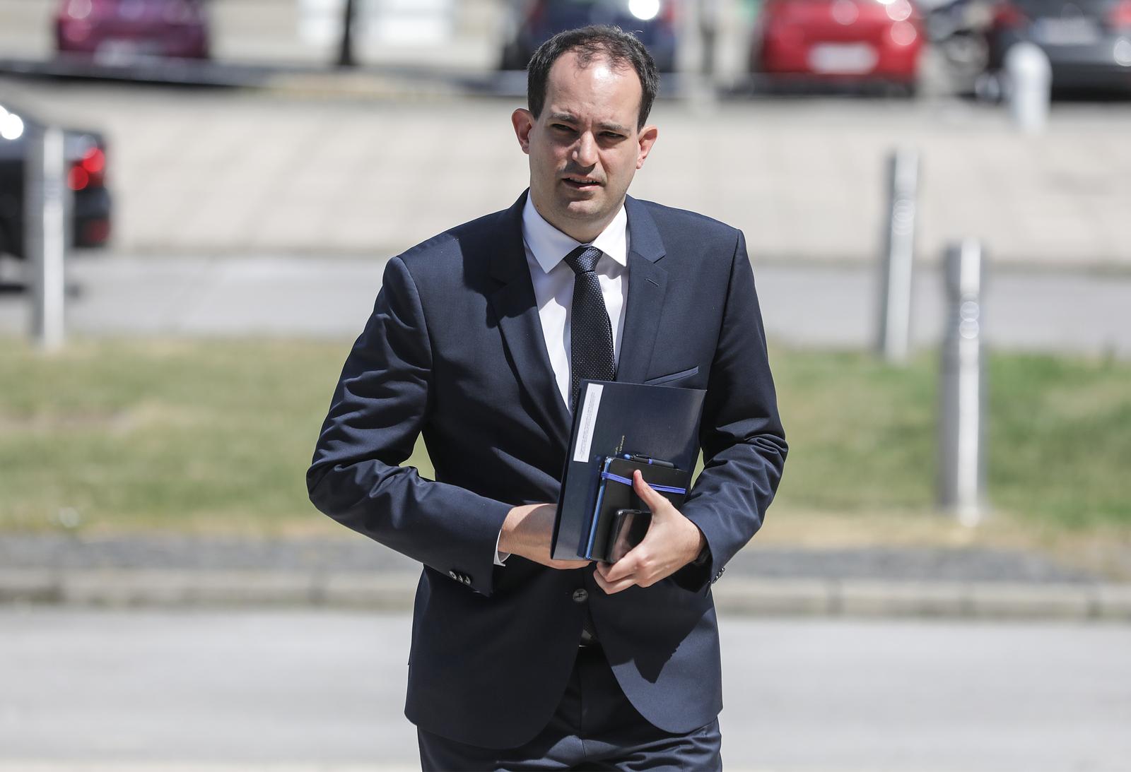 27.05.2022., Zagreb - Dolazak ministara u Nacionalnu i sveucilisnu knjiznicu na sjednicu Vlade Republike Hrvatske. Ivan Malenica, ministar pravosudja i uprave Photo: Robert Anic/PIXSELL