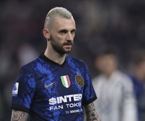 April 3, 2022, Turin, United Kingdom: Turin, Italy, 3rd April 2022. Marcelo Brozovic of FC Internazionale looks on during the Serie A match at Allianz Stadium, Turin. Picture credit should read: Jonathan Moscrop / Sportimage(Credit Image: (Cal Sport Media via AP Images)