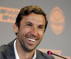 June 21, 2019 - Kiev, Ukraine - The former captain of Shakhtar Donetsk and Croatia national team, Nationalteam Darijo Srna speaks during his first press conference, PK, Pressekonferenz as an assistant manager for Shakhtar Donetsk FC in Kiev. Darijo Srna first press conference in Kiev, Ukraine - 21 Jun 2019  - ZUMAs197 20190621_zaa_s197_130 Copyright: xPavloxGoncharx