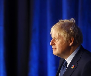 epa10043072 British Prime Minister Boris Johnson attends the second and last day of the NATO Summit at the IFEMA Convention Center, in Madrid, Spain, 30 June 2022. Heads of State and Government from NATO's member countries and key partners are gathering in Madrid to discuss important issues facing the Alliance and endorse NATO's new Strategic Concept, the Organization said. Spain is hosting the 2022 NATO Summit coinciding with the 40th anniversary of its accession to NATO.  EPA/SERGIO PEREZ