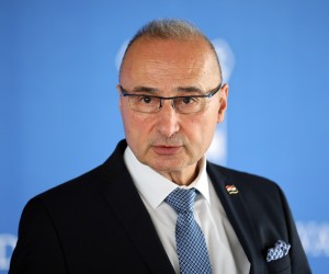 Zagreb, 30.6.2022 - 128. sjednica Vlade Republike Hrvatske. Na slici Gordan Grlić Radman daje izjavu za medije nakon sjednice.
Foto Hina/ Dario GRZELJ/ dag
