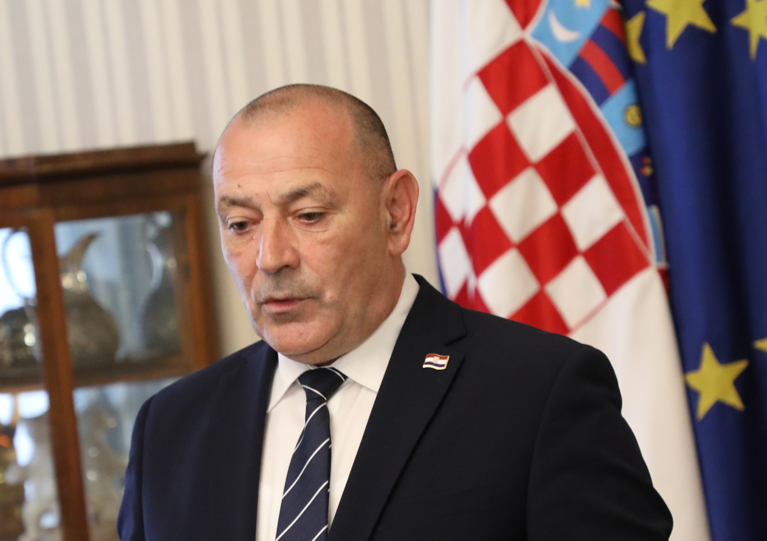 Zagreb, 12.07.2022. -  Izjava podpredsjednika Vlade RH Tome Medveda nakon sastanka koalicije. Na fotografiji Tomo Medved.
foto HINA/ Admir BULJUBAŠIĆ/ abu