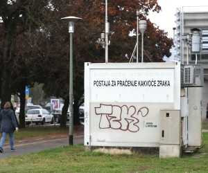 02.11.2021., Zagreb - Mreza postaja za pracenje kvalltete zraka svakodnevno ocitava stanje u Zagrebu i premda se posebno zbog sezonalnih promjena primjete odstupanja od uobicajenih vrijednosti stanje je bitno drugacije od laznih vijesti koje su okupirale portale kao rezultat merketinskih aktivnosti jednog proizvodjaca mjernih uredjaja. 
 Photo: Patrik Macek/PIXSELL