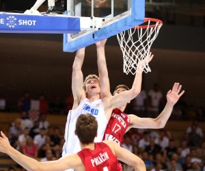 03.07.2022., Rijeka - Dvorana Zamet.FIBA kvalifikacijska utakmica za Svjetdsko prvenstvo u kosarci, Hrvatska - Finska Photo: Goran Kovacic/PIXSELL