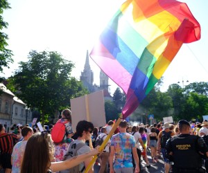 04.06.2022., Zagreb - 21. Povorka ponosa LGBTIQ+ zajednice, osoba i duginih obitelji Zagreb Pridea ove se godine odrzava pod sloganom "Dajte nam nasa cetiri zida!". Photo: Slaven Branislav Babic/PIXSELL