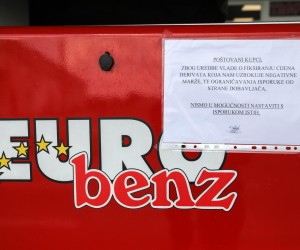 06.07.2022., Zagreb - Radi odluke Vlade RH o cijeni goriva male benzinske postaje danas su zaustavile prodaju svih vrsti goriva na svojim postajama. Benzinska stanica Eurobenz.  Photo: Zeljko Hladika/PIXSELL