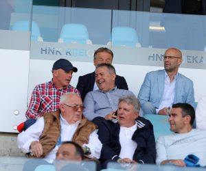 08.05.2022., Rijeka - Hrvatski Telekom Prva liga, 34. kolo, HNK Rijeka - HNK Hajduk. Dragan Skocic i Mladen Mladenovic  Photo: Goran Kovacic/PIXSELL