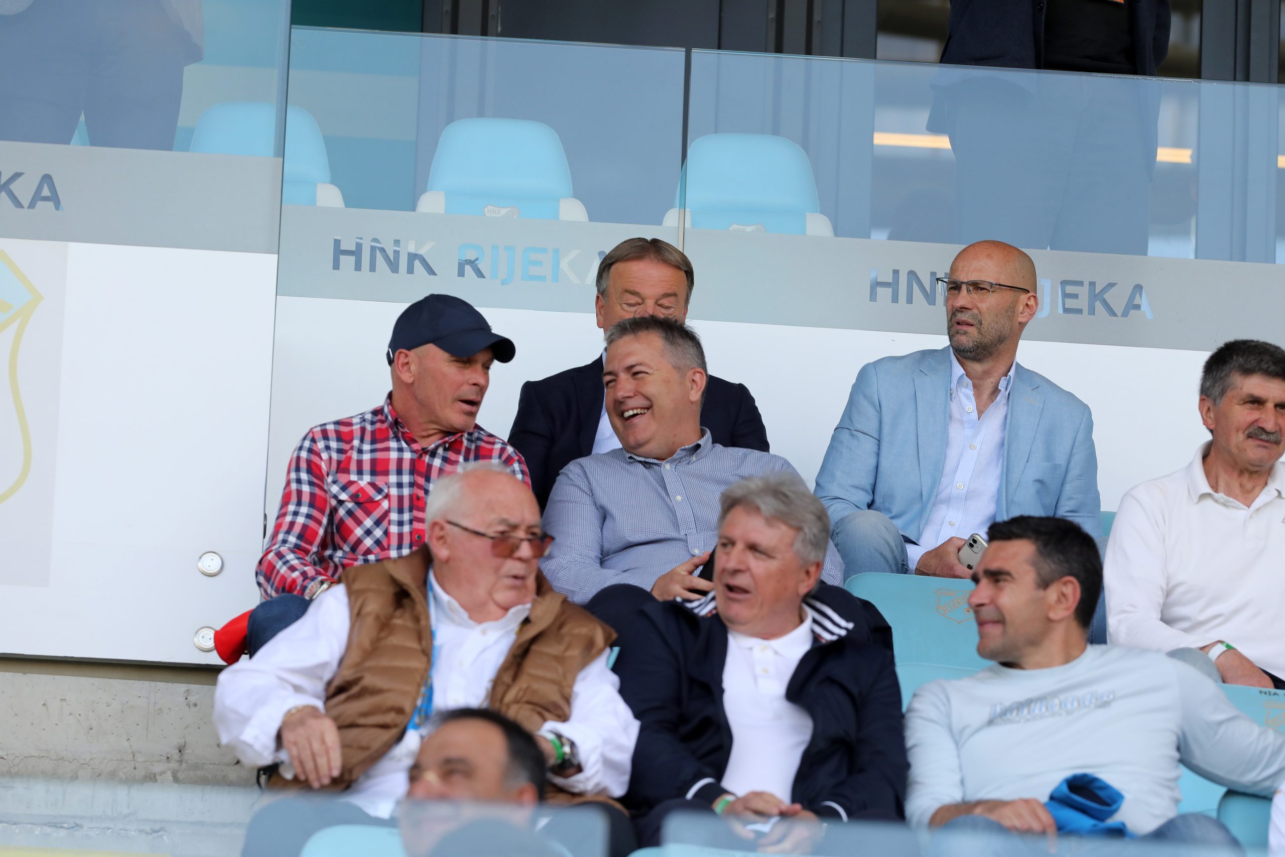 08.05.2022., Rijeka - Hrvatski Telekom Prva liga, 34. kolo, HNK Rijeka - HNK Hajduk. Dragan Skocic i Mladen Mladenovic  Photo: Goran Kovacic/PIXSELL