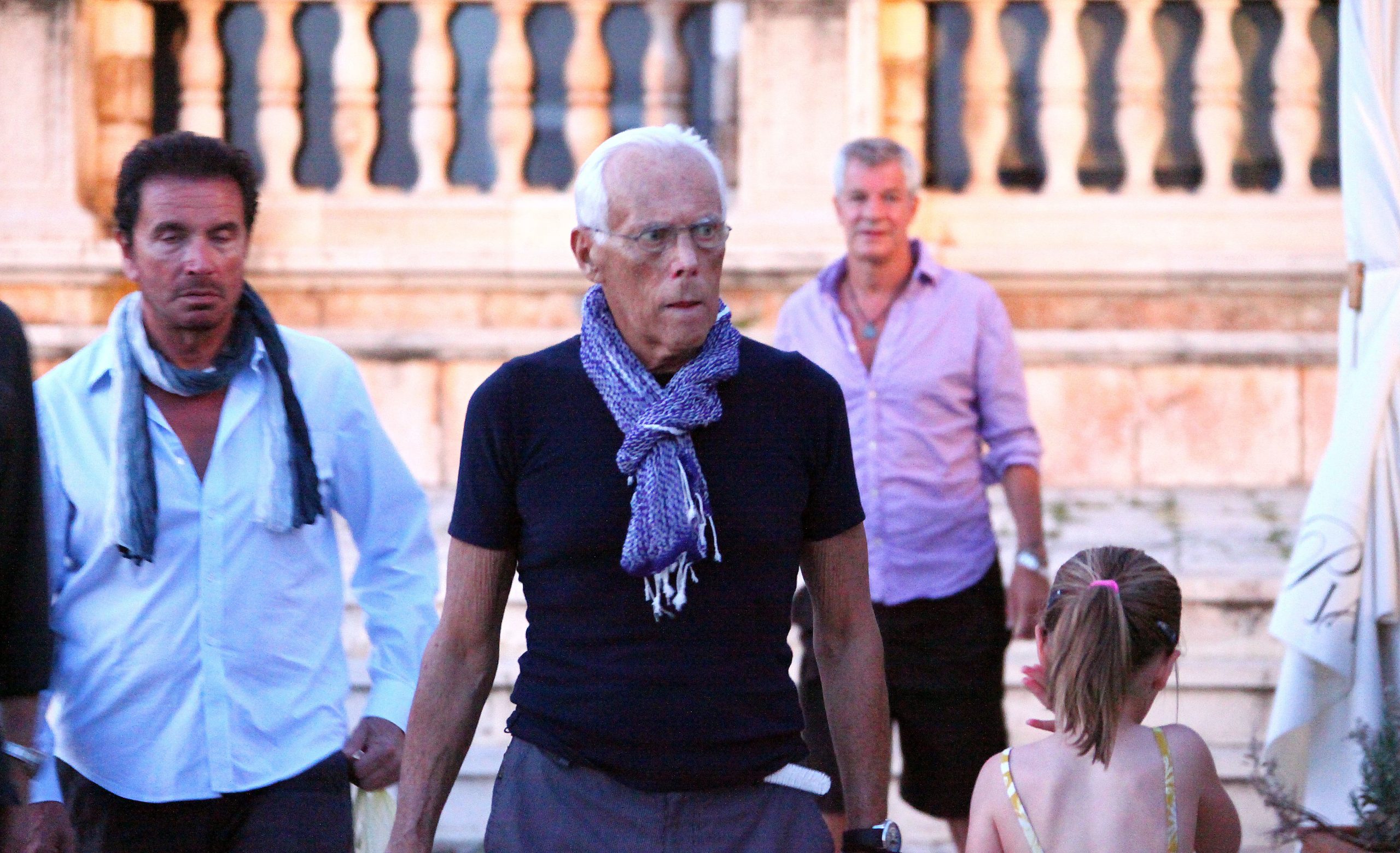 20.07.2009., Hvar, Hrvatska - Giorgio Armani doplovio je na Hvar s jahtom Main u drustvu svojih prijatelja. Prosetao se gradom, posjetio crkvu, par ducana i obavio mali shopping. U blizini njegove jahte bila je usidrena jahta Petara Berniea Ecclestonea.rPhoto: Dalibor Urukalovic/24sata