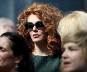 09.09.2016., Zagreb - Posljednji ispracaj Zeljka Smoleka, bivseg nogometasa NK Zagreb, na krematoriju. Ana Karamarko. "nPhoto: Igor Kralj/PIXSELL