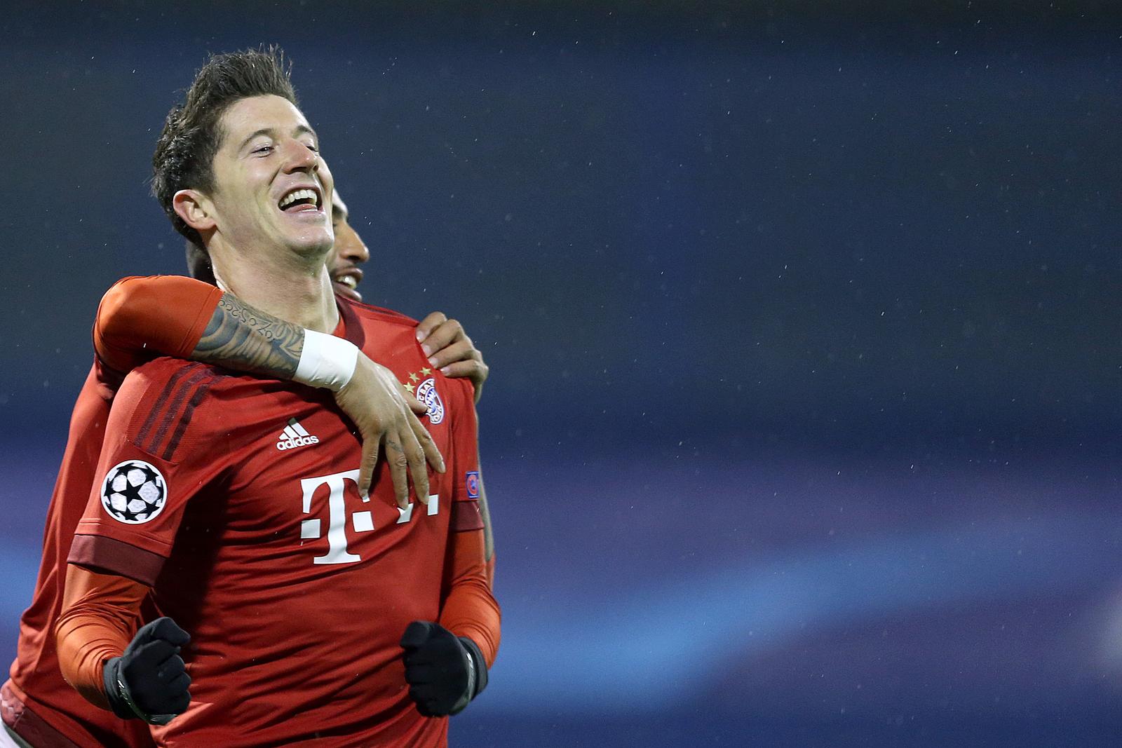 09.12.2015., stadion Maksimir, Zagreb - UEFA Liga prvaka, skupina F, 6. kolo, GNK Dinamo - Bayern Muenchen. Robert Lewandowski. "nPhoto: Goran Stanzl/PIXSELL