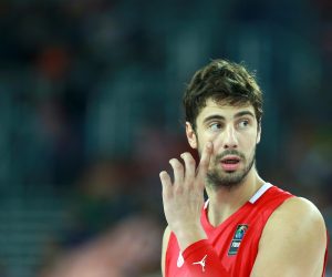 10.09.2015., Arena Zagreb, Zagreb - EuroBasket 2015., skupina C, 05. kolo, Gruzija - Hrvatska. Eurobasket 2015 po prvi puta odrzava se u cetiri drzave. Hrvatska (Zagreb), Njemacka (Berlin), Litvija (Riga) i Francuska (Montpellier) ugostit ce kosarkase tijekom grupnih susreta dok ce se zavrsnica turnira odrzati u francuskom Lilleu. Ante Tomic. Photo: Igor Kralj/PIXSELL