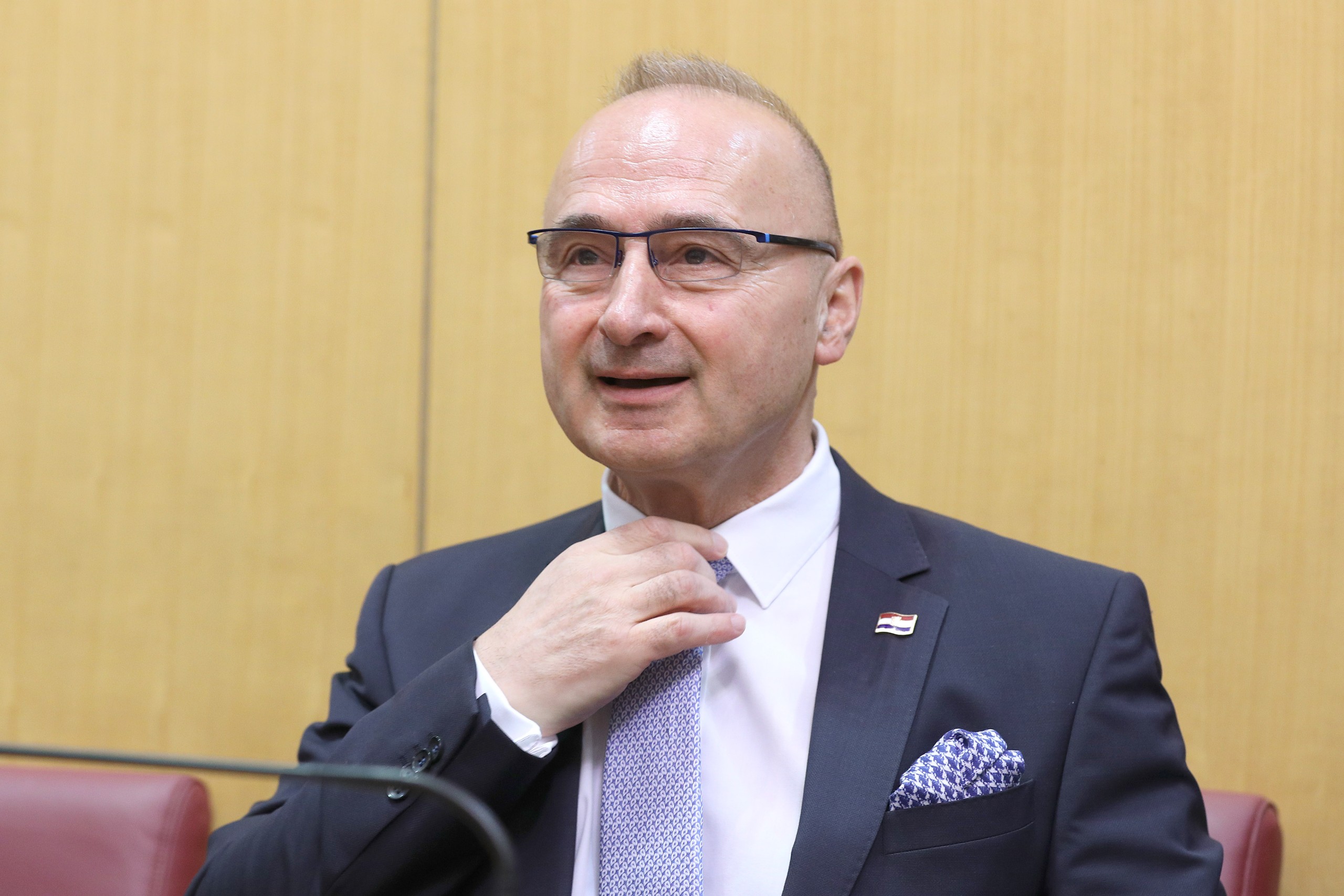 14.07.2022., Zagreb - Sabor 11. sjednicu nastavlja raspravom  o potvrdjivanju Protokola uz Sjevernoatlantski ugovor o pristupanju Finske i Svedske. Gordan Grlic Radman, ministar vanjskih i europskih poslova   Photo: Patrik Macek/PIXSELL