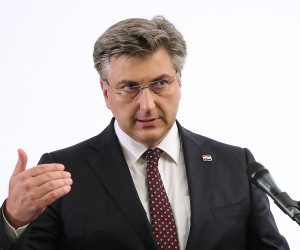 14.07.2022., Zagreb - U povodu Dana Zagrebacke zupanije, predsjednik Vlade Andrej Plenkovic sudjelovao je na svecanoj sjednici Zupanijske skupstine u Hotelu International. Andrej Plenkovic Photo: Goran Stanzl/PIXSELL