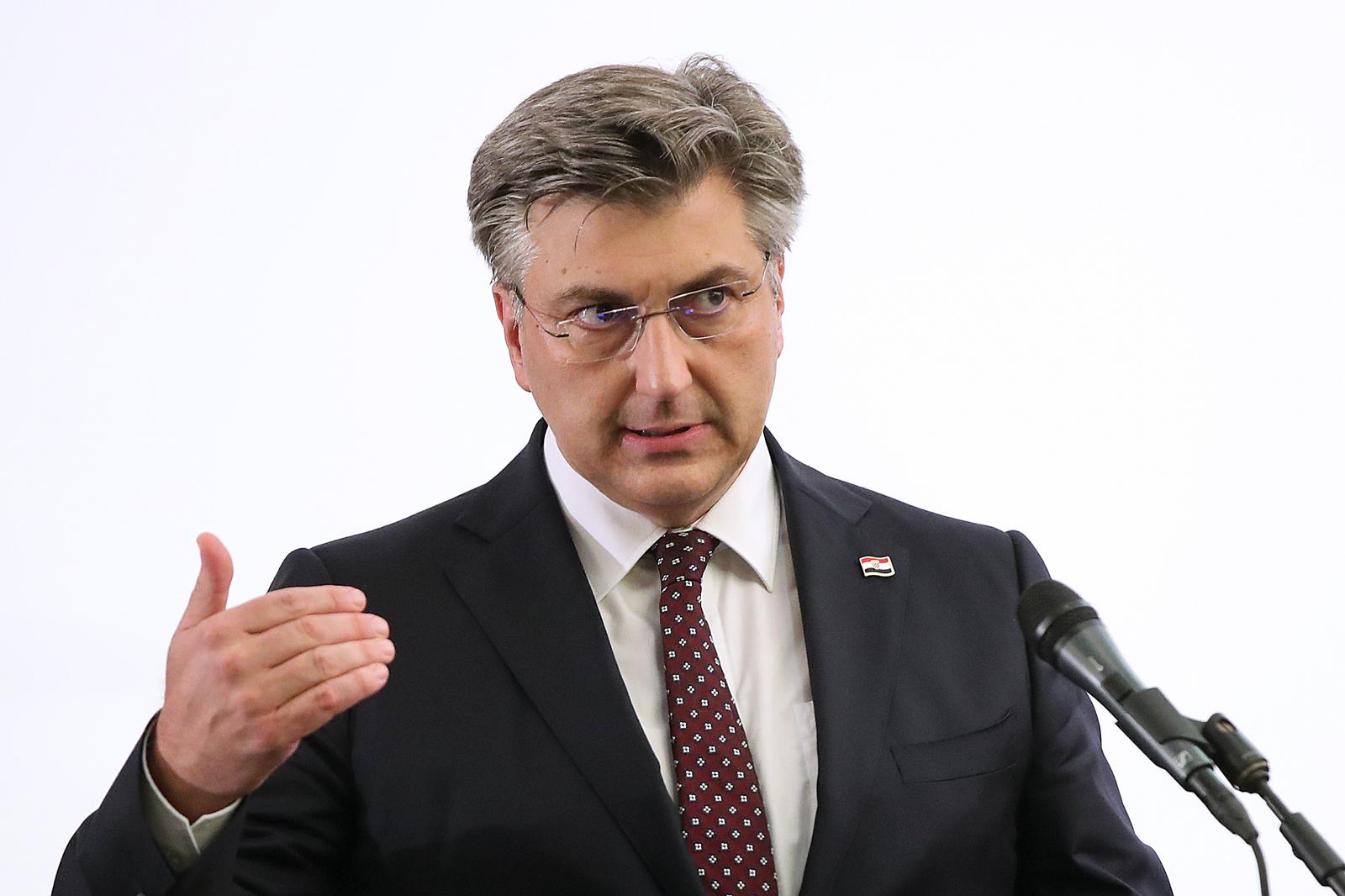 14.07.2022., Zagreb - U povodu Dana Zagrebacke zupanije, predsjednik Vlade Andrej Plenkovic sudjelovao je na svecanoj sjednici Zupanijske skupstine u Hotelu International. Andrej Plenkovic Photo: Goran Stanzl/PIXSELL