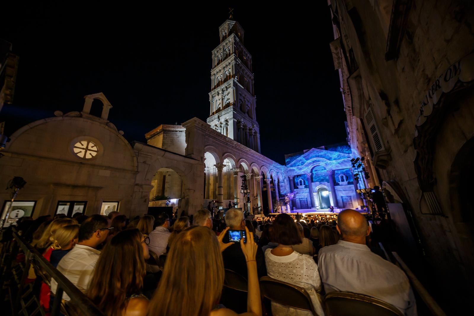 14.07.2022., Split - Otvorenje 68. Splitskog Ljeta. Veceras na Splitskom Peristilu premijernom verdijevom operom Simon Bocanegra otvoreno je 68. Splitsko Ljeto.    Photo: Zvonimir Barisin/PIXSELL