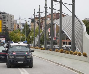 14, October, 2021, Kosovska Mitrovica - The day after the demonstrations by the force of the Rosu special unit of the so-called State of Kosovo over the Serbs, Kosovska Mitrovica is peaceful.  14, oktobar, 2021,  Kosovska Mitrovica - Dan posle demonstracija sile specijalne jedinice Rosu takozvane Drzave Kosovo nad Srbimu Kosovskoj Mitrovici je mirno.  Photo: Antonio Ahel/PIXSELL