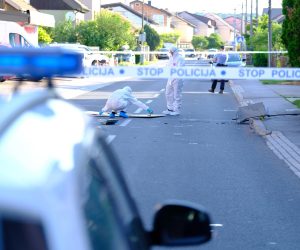 15.06.2022., Zagreb - Oko 4 sata ujutro u Ulici kaktusa kod Sesveta eksplozijom je ostecen bankomat. Ocevid je u tijeku. Photo: Slaven Branislav Babic/PIXSELL