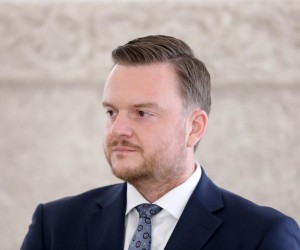15.07.2022., Zagreb - Ministar financija Marko Primorac odrzao je konferenciju za medije u Hrvatskom saboru nakon sto su ga saborski zastupnici potvrdili za novog ministra. Photo: Patrik Macek/PIXSELL