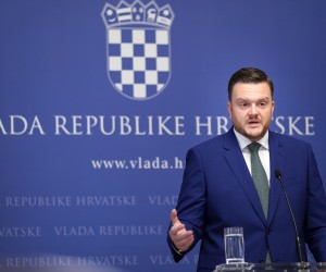 16.07.2022., Zagreb - Ministar financija Marko Primorac odrzao je konferenciju za medije povodom objave sve tri agencije o dizanju kreditnog rejtinga Hrvatskoj. Photo: Emica Elvedji/PIXSELL