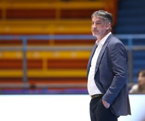 17.05.2022., Dom sportova, Zagreb - Treca utakmica cetvrtfinala doigravanja prvenstva kosarkasa KK Cedevita - KK Gorica. Trener Cedevite Junior Damir Mulaomerovic Photo: Luka Stanzl/PIXSELL