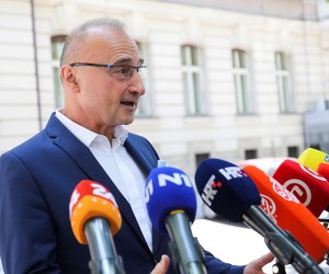 17.07.2022., Zagreb - Ministar vanjskih i europskih poslova Gordan Grlic Radman odzao je konferenciju za medije vezano uz posjet Vucica. Photo: Emica Elvedji/PIXSELL