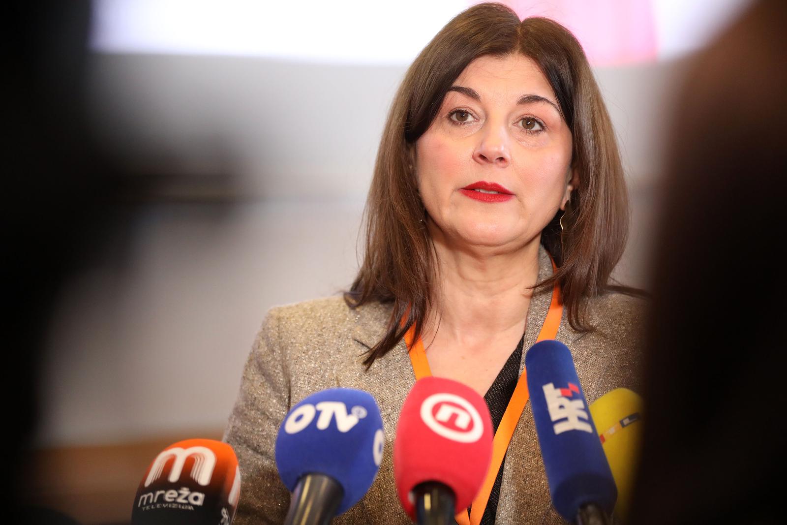 18.3.2022., Zagreb, Mirogojska 16, zavod za javno zdravstvo Andrija Stampar. Konferencija na temu da li debljina utjece na osobnost covjeka. Gosti na konferenciji su Sanja Music Milanovic, Vida Demanrin i drugi.
 Photo: Marin Tironi/PIXSELL