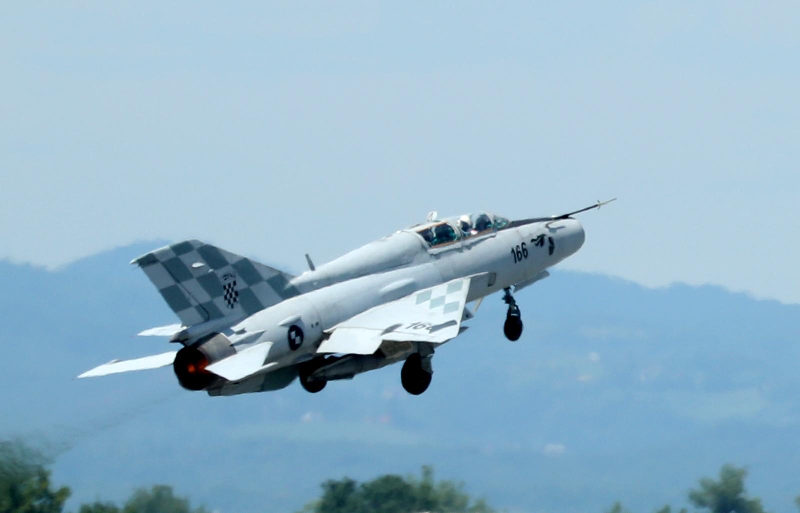 Vojni avion HRZ Mig 21 16.07.2018., Zagreb - Zracna Luka Zagreb, vojni avion HRZ Mig 21rPhoto: Robert Anic/PIXSELL