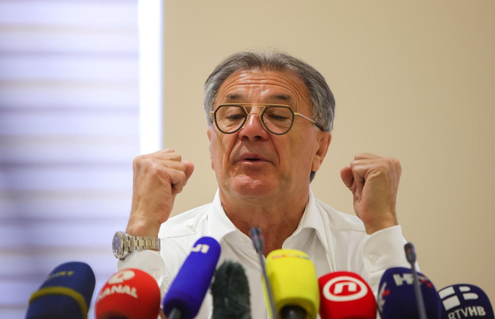 20.06.2022.,  Mostar - Konferencija za medije Zdravka Mamica.  Photo: Denis Kapetanovic/PIXSELL