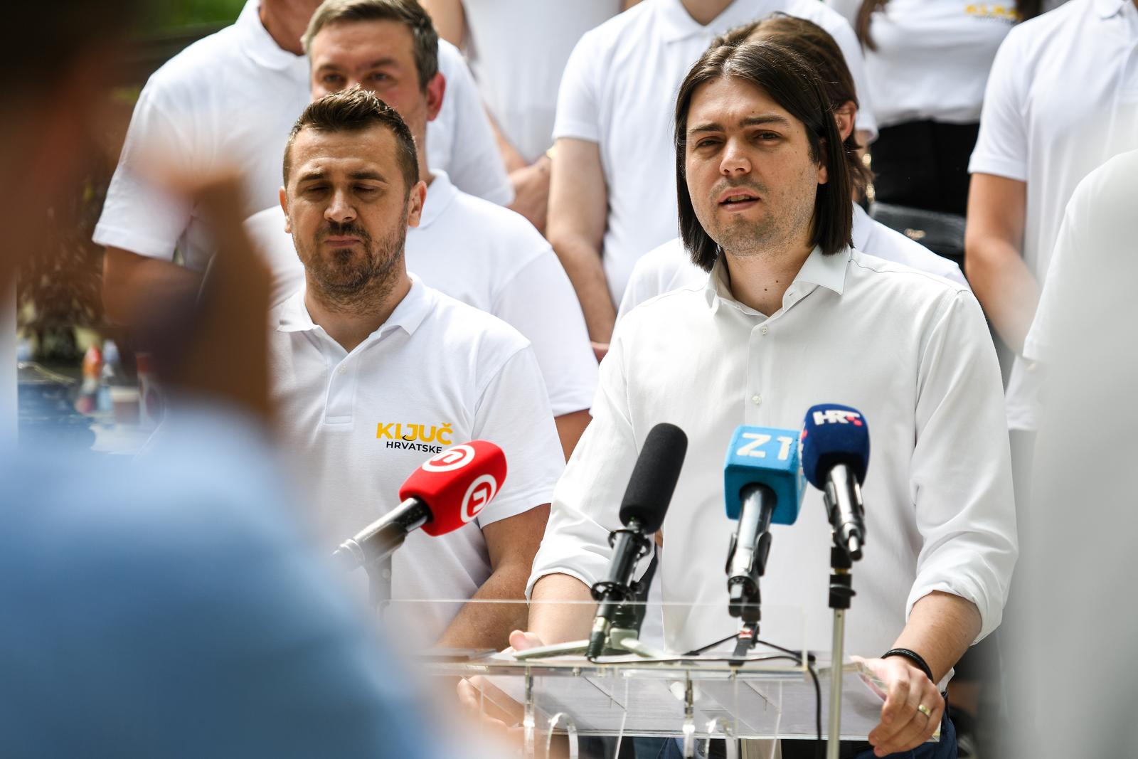21.5.2022., Zagreb - Ivan Vilibor Sinčić predstavio stranku Ključ Hrvatske, rebranding Živog Zida
Photo: Zoe Sarlija/PIXSELL Photo: Zoe Sarlija/PIXSELL