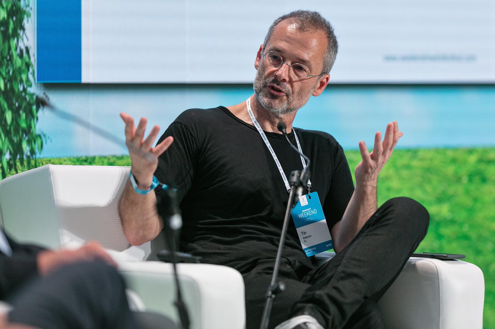 Rovinj: Weekend media festival, panel diskusija We the People... regionalni javni servisi 22.09.2018., Rovinj - 11. Weekend media festival, panel diskusija We the People...regionalni javni servisi.  moderator Tin RadovanirBBC, Vici savjetnik za strategijurPhoto: Danijel Berkovic/PIXSELL