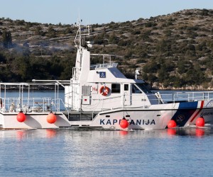 24.01.2022.,Sibenik-Brod lucke kapetanije SAR brine o sigurnosti i spasavanju unesrecenih na moru.Osim spasavanja na moru sluzi za pomoc i hitni medicinski prijevoz otocana na kopno.   Photo: Dusko Jaramaz/PIXSELL