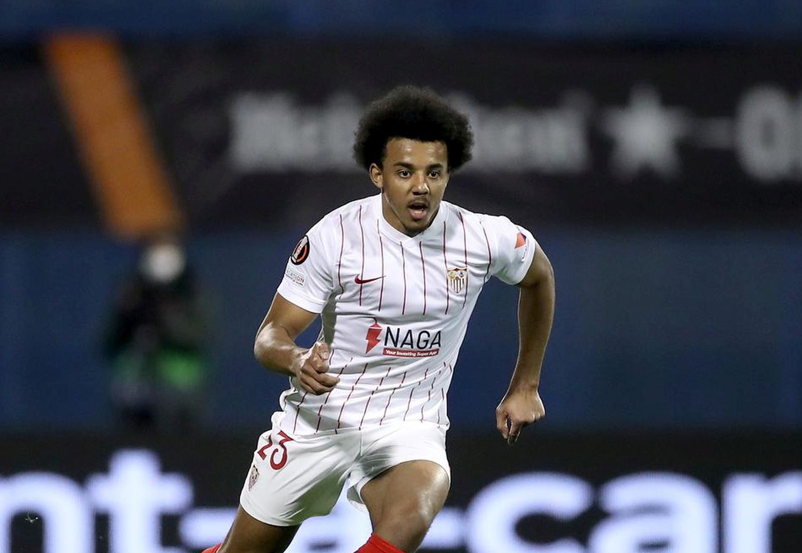 24.02.2022., stadion Maksimir, Zagreb - Uzvratna utakmica sesnaestine finala UEFA Europske lige, GNK Dinamo - FC Sevilla. Jules Kounde Photo: Igor Kralj/PIXSELL