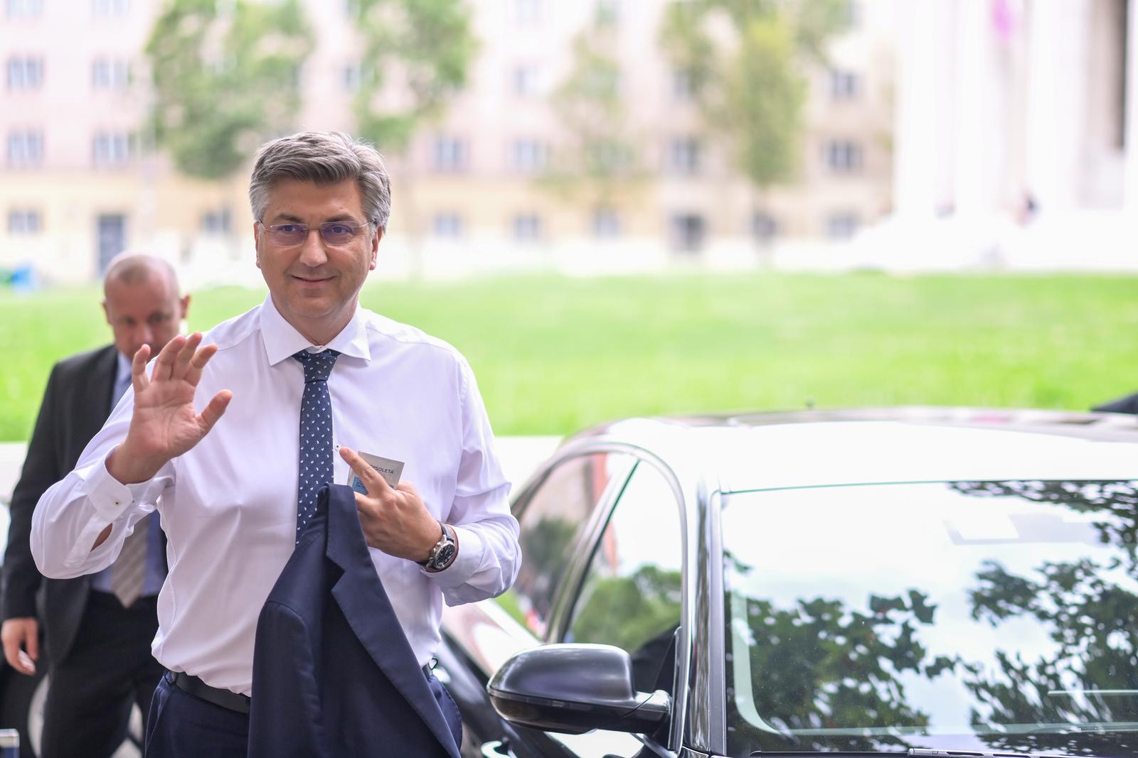 27.07.2022., Zagreb -  Sjednica predsjednistva HDZ-a. Dolazak clanova. Andrej Plenkovic Photo: Igor Soban/PIXSELL