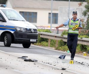 27.07.2022.,Vodice - Na Jadranskoj magistrali kod Vodica dogodila se teska prometna nesreca u kojoj su sudjelovali motocikl i osobni automobil. Magistrala je zatvorena za promet a ocevid je u tijeku. 
  Photo: Dusko Jaramaz/PIXSELL