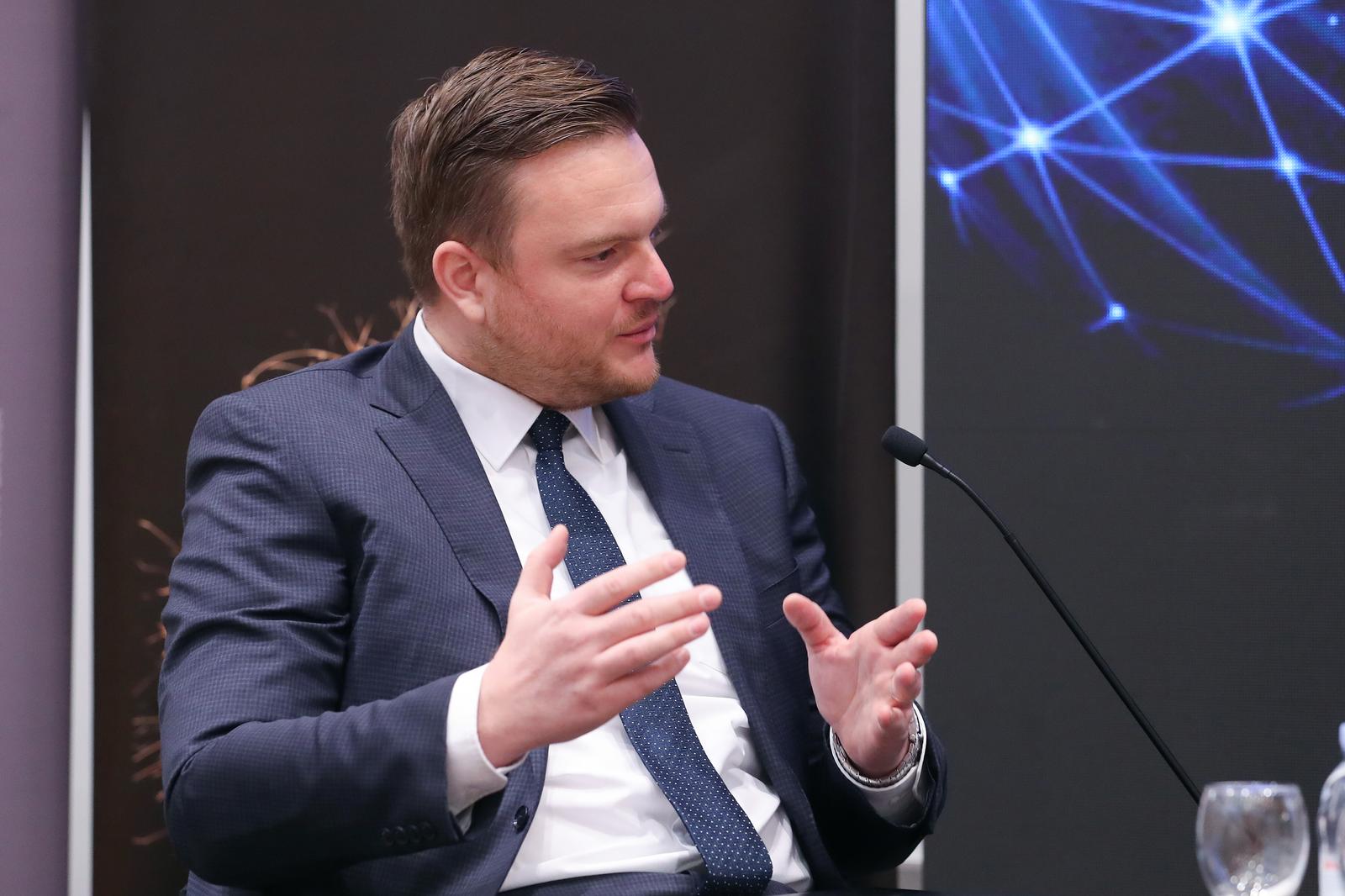 28.01.2022., Zagreb - Porezna konferencija: Porezna politika u funkciji oporavka i otpornosti na Ekonomskom fakultetu. Marko Primorac. Photo: Luka Stanzl/PIXSELL
