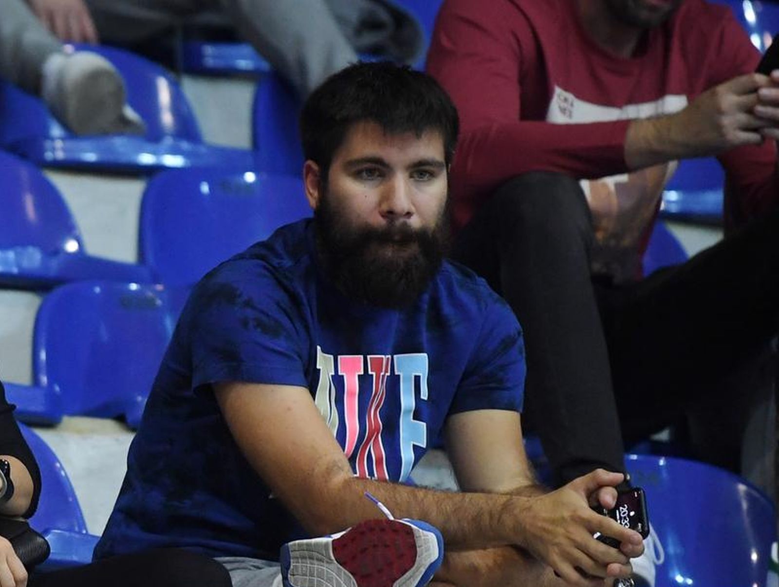 29.09.2019., KC Drazen Petrovic, Zagreb - Superkup ABA lige, finale, KK Cedevita Olimpija Ljubljana - KK Partizan NIS. Emil Tedeschi i Nika Perencevic Photo: Marko Lukunic/PIXSELL
