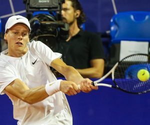 30.07.2022., Umag - Plava Laguna Croatia Open Umag 2022. Drugi polufinalni mec, Franco Agamenone - Jannik Sinner.  Photo: Jurica Galoic/PIXSELL
