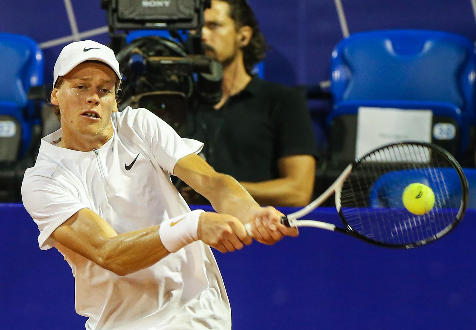 30.07.2022., Umag - Plava Laguna Croatia Open Umag 2022. Drugi polufinalni mec, Franco Agamenone - Jannik Sinner.  Photo: Jurica Galoic/PIXSELL