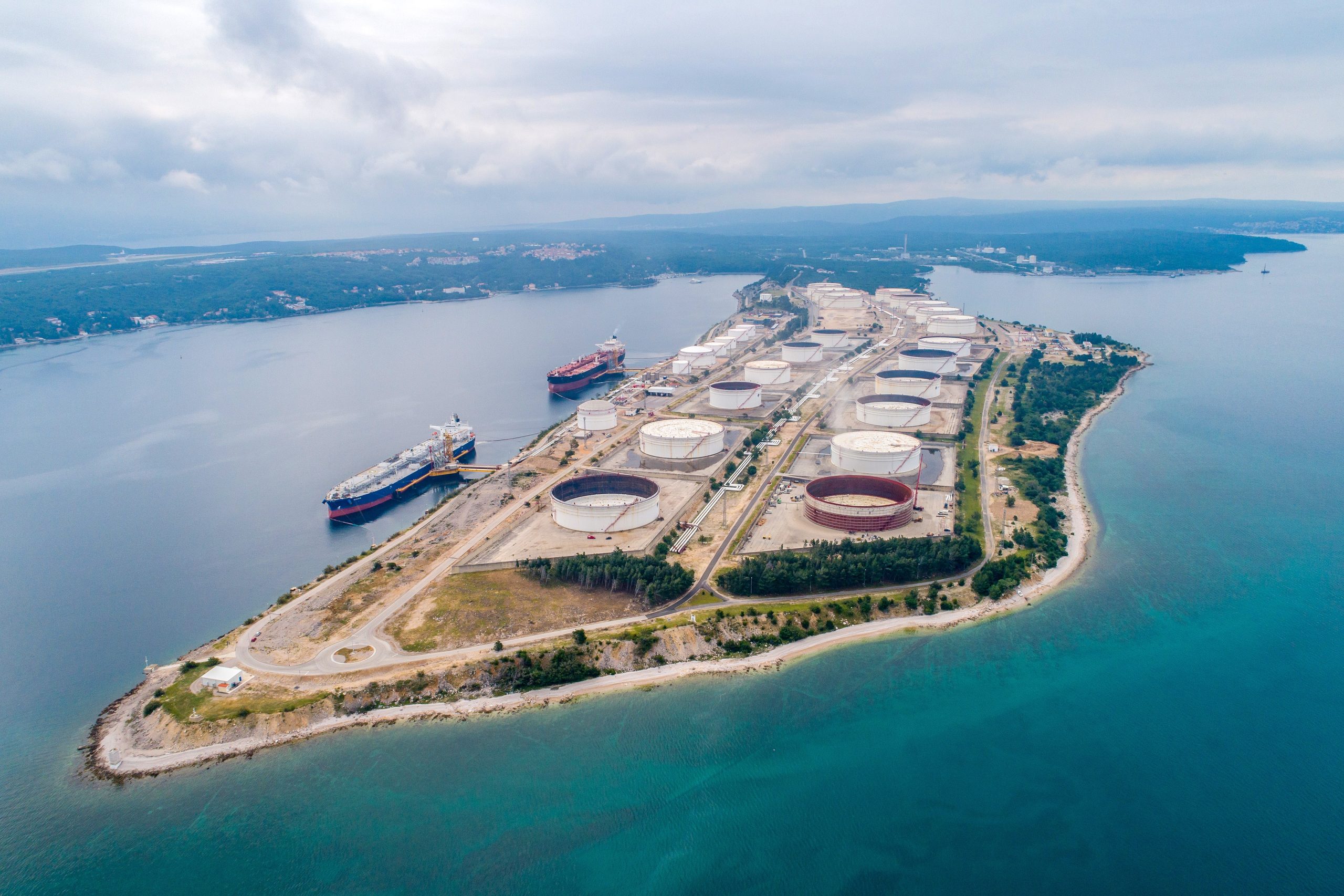 05.06.2019., Otok Krk - JANAF-ov terminal u Omislju.
Photo: Dino Stanin/PIXSELL