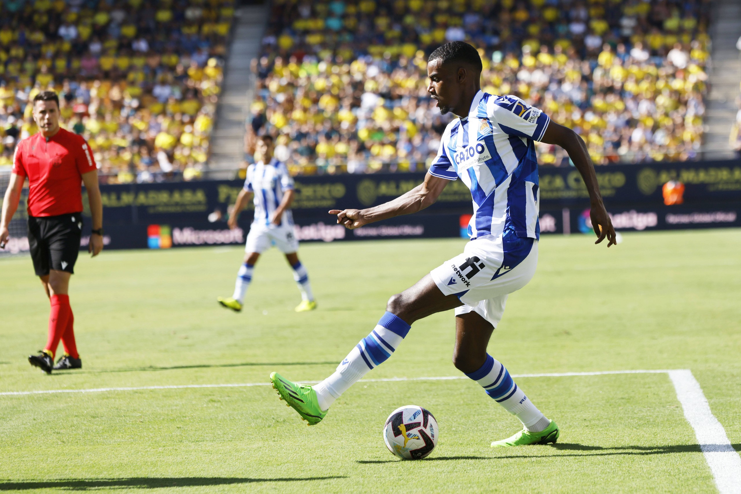 Alexander Isak Sociedad, AUGUST 14, 2022 - Football / Soccer : Spanish La Liga Santander match between Cadiz CF 0-1 Real Sociedad at the Estadio Nuevo Mirandilla in Cadiz, Spain. Noxthirdxpartyxsales PUBLICATIONxNOTxINxJPN 195964466