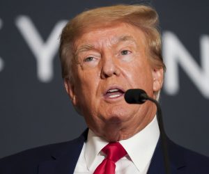 epa10092754 Former US President Donald J. Trump delivers remarks during the America First Policy Institute’s America First Agenda Summit in Washington, DC, USA, 26 July 2022. The speech is former President Trump’s first appearance in Washington since leaving office.  EPA/SHAWN THEW