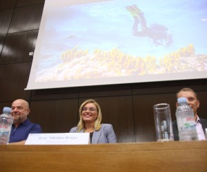 Zagreb, 17.08.2022.-  Ministarstvo turizma i sporta predstavilo je nacrt prijedloga Strategije razvoja održivog turizma do 2030. godine. Na fotografiji Zvonimira Šverko Grdić, Robert Pende, Nikolina Brnjac, Slavko Štefičar, Nives Jurić.   foto HINA/ Daniel KASAP/ dk