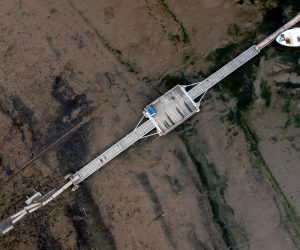 epa10125475 Decreased water level at Solinski Lagoon in Wolkowya, southeastern Poland, 17 August 2022. Due to the drought, the water level in the lagoon has drastically decreased.  EPA/Darek Delmanowicz POLAND OUT