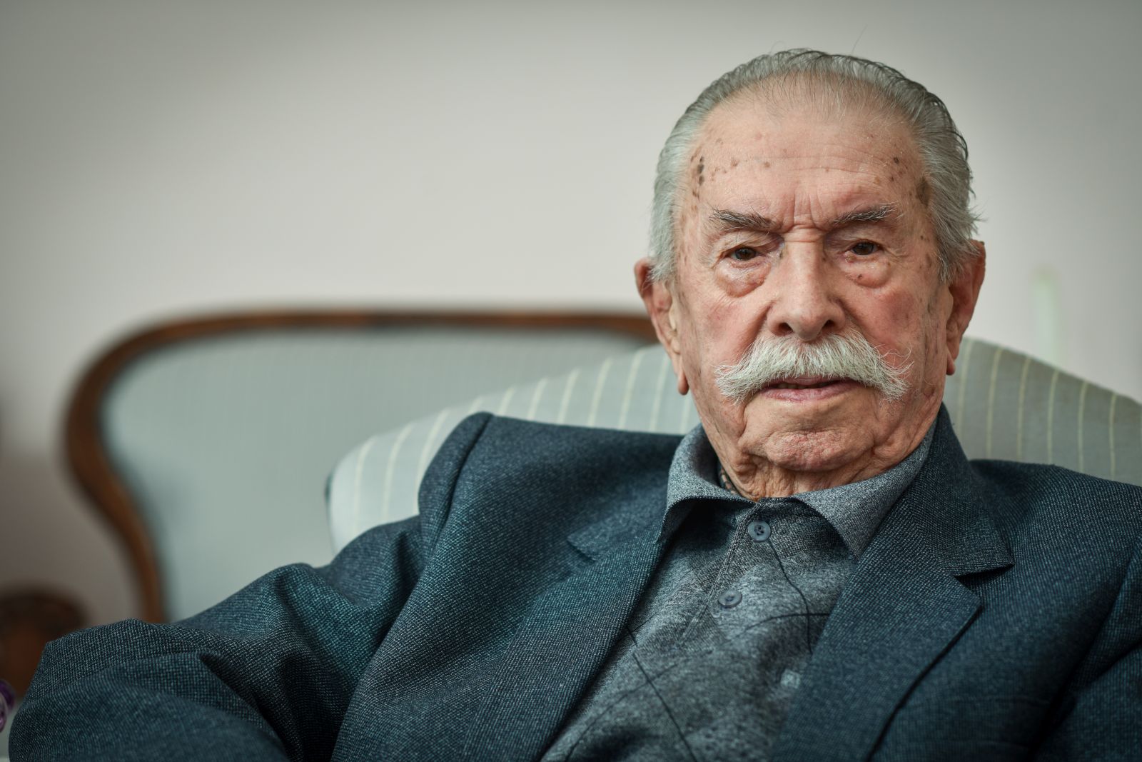 20.11.2021., Pula - Ivan Miskovic Brk, bivsi nacelnik KOS-a i specijalni savjetnik za sigurnost Josipa Broza Tita. 

Photo Sasa ZinajaNFoto