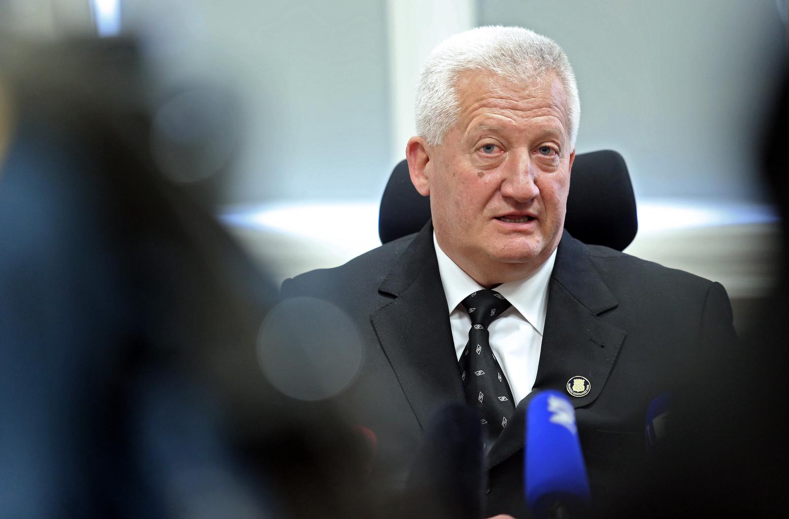 03.02.2018., Jurja Habdelica 2, Zagreb - General Pavao Miljavac ponovno je izabran za predsjednika Hrvatskog generalskog zbora (HGZ) na redovitoj izbornoj skupstini nakon cega je odrzao konferenciju za novinare. rPhoto: Sanjin Strukic/PIXSELL