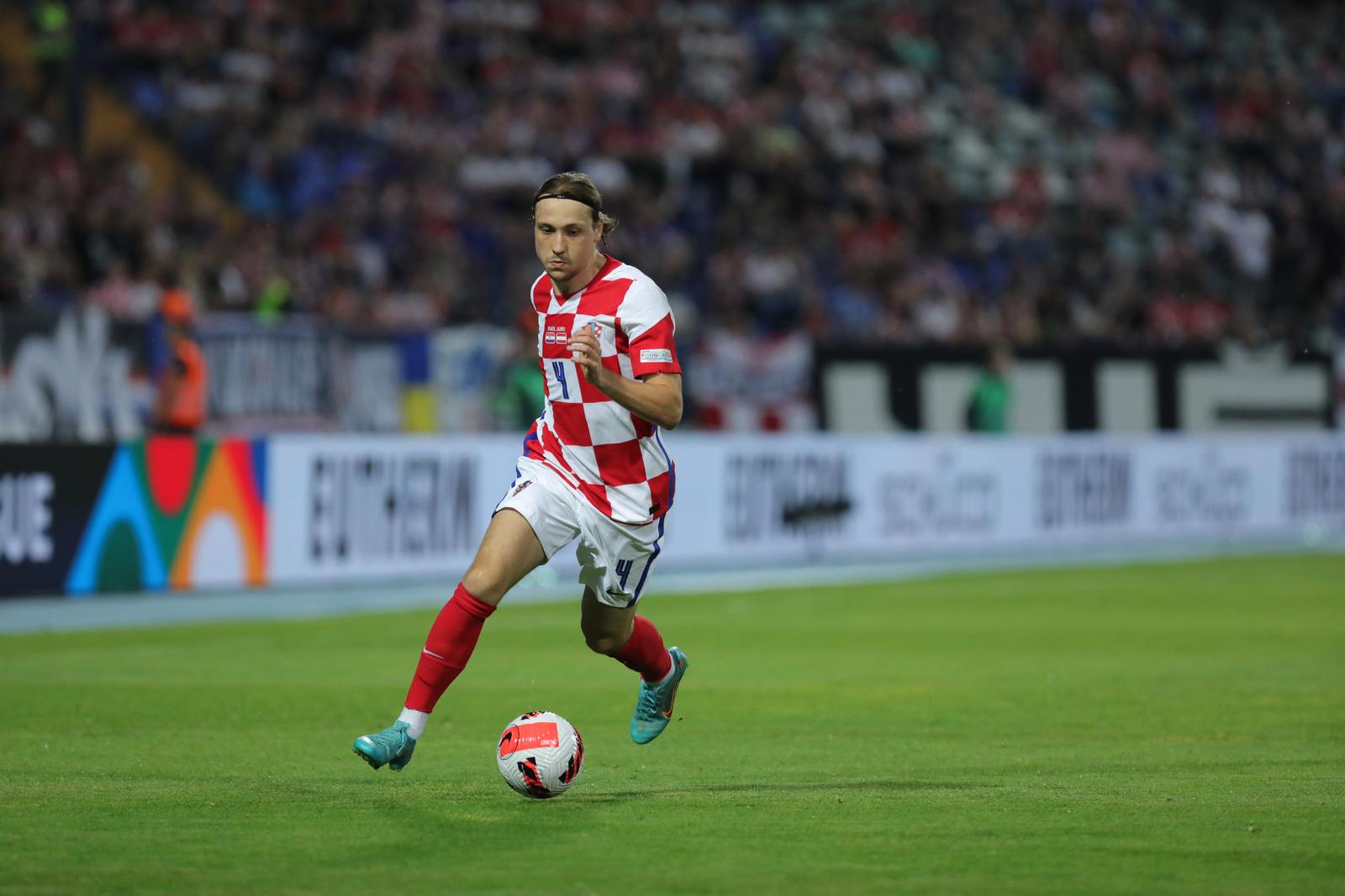 03.06.2022., stadion Gradski vrt, Osijek - Nogometna utakmica Lige nacija, Hrvatska - Austrija. Lovro Majer Photo: Dubravka Petric/PIXSELL